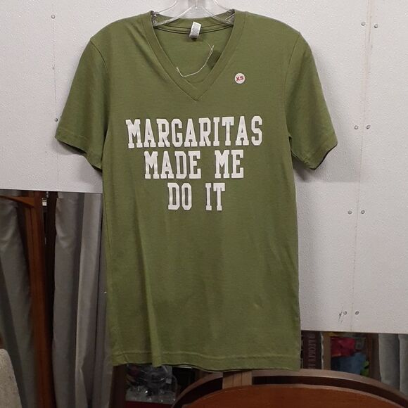 Size X Small "Margaritas Made me do it" tee shirt - Picture 1 of 5